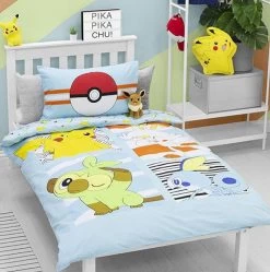 Pokemon Dekbedovertrek - Eenpersoons Met 1 Kussensloop