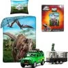 Dekbedovertrek Dino - Jurassic World - Dekbed Kinderen - 1persoons - 140x200 Cm - Incl. Speelgoed Dino Transport