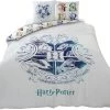 Harry Potter Warner Bros Dekbedovertrek Hogwarts - 240 X 220 Cm - Katoen - Wit