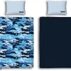Fortnite Dekbedovertrek Camlam - 140x200 - 100% Katoen - Blauw - Dekbedovertrek Kinderen
