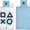 Sony Playstation Dekbedovertrek Spray - 140x200 - 100% Katoen - Wit - Dekbedovertrek Kinderen