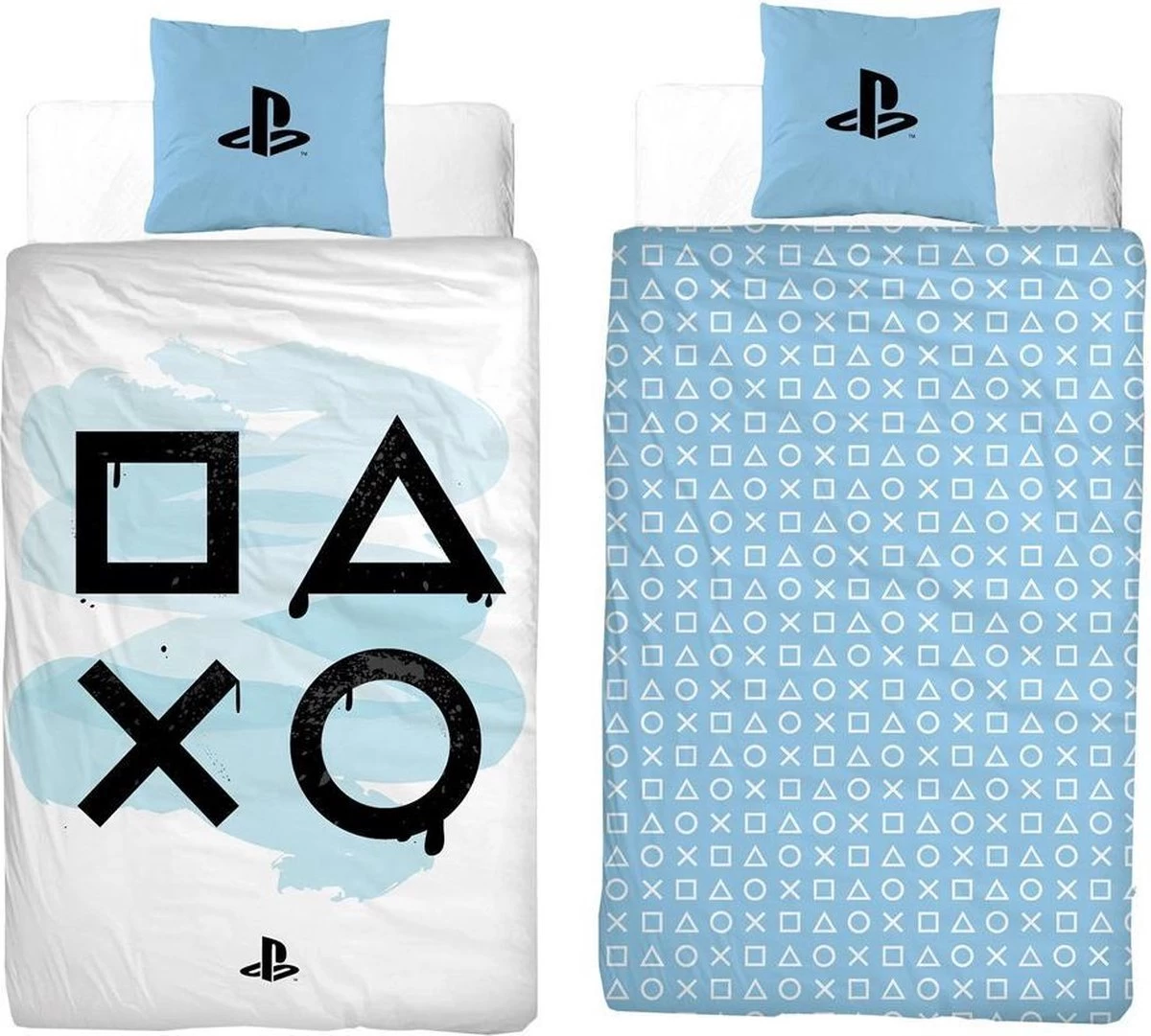 Sony Playstation Dekbedovertrek Spray - 140x200 - 100% Katoen - Wit - Dekbedovertrek Kinderen 1 Sony Playstation Dekbedovertrek Spray - 140x200 - 100% Katoen - Wit - Dekbedovertrek Kinderen