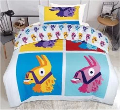 Dekbedovertrek Fornite Llama 140x200