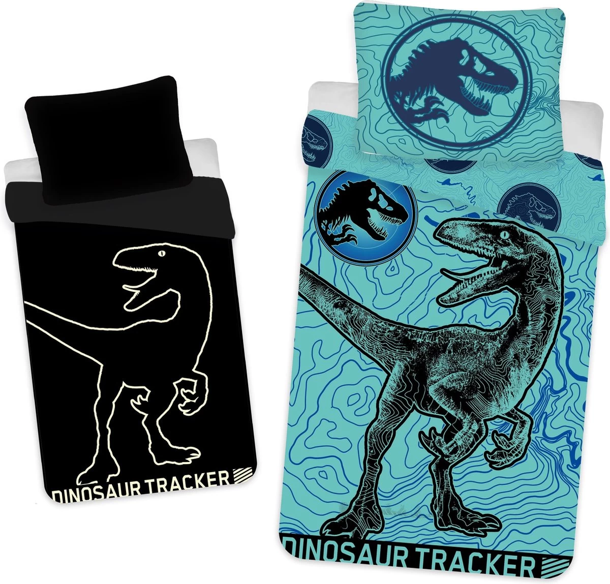 Jurassic World Dekbedovertrek Tracker Glow In The Dark - Eenpersoons - 140 X 200 Cm - Katoen 6 Jurassic World Dekbedovertrek Tracker Glow In The Dark - Eenpersoons - 140 X 200 Cm - Katoen - Afbeelding 6
