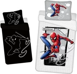 Spider-Man SpiderMan Dekbedovertrek Glow In The Dark - Eenpersoons - 140 X 200 Cm - Katoen