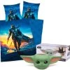 Dekbedovertrek Star Wars- The Mandalorian- Baby Yoda- 140x200cm- 100% Katoen-kussen 70x90cm-Uniek! Incl. Unieke The Child Mok