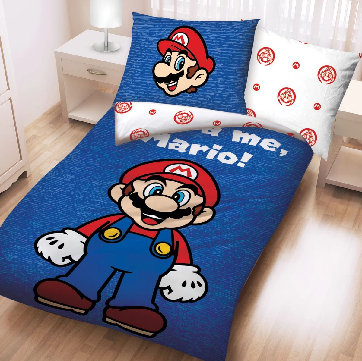 Super Mario Dekbedovertrek - Eenpersoons - 140x200 Cm - Katoen 5 Super Mario Dekbedovertrek - Eenpersoons - 140x200 Cm - Katoen - Afbeelding 5