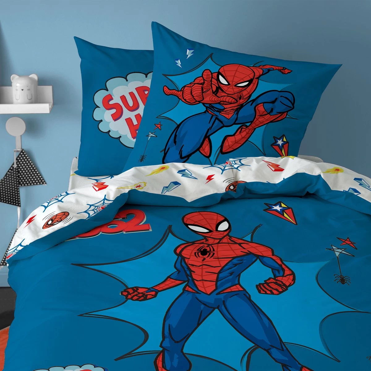 Spider-Man SpiderMan Dekbedovertrek Avengers - Eenpersoons - 140 X 200 Cm - Katoen 3 Spider-Man SpiderMan Dekbedovertrek Avengers - Eenpersoons - 140 X 200 Cm - Katoen - Afbeelding 3