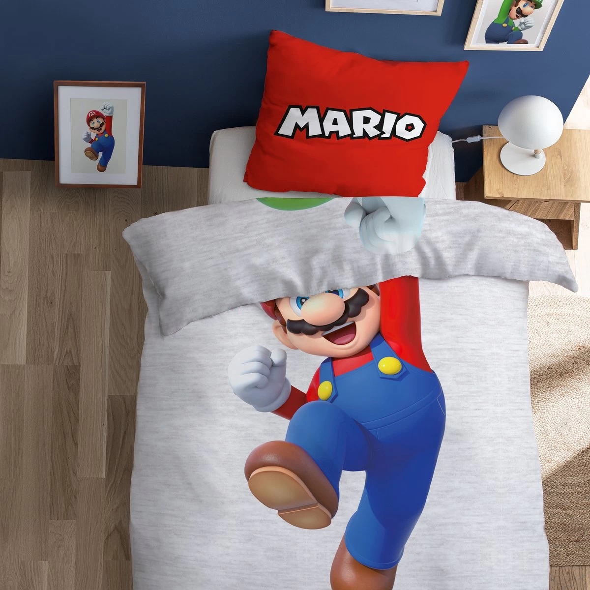 Super Mario Dekbedovertrek Figures - Eenpersoons - 140 X 220 Cm - Katoen 4 Super Mario Dekbedovertrek Figures - Eenpersoons - 140 X 220 Cm - Katoen - Afbeelding 4
