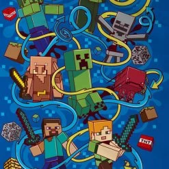 Minecraft Dekbedovertrek Slurp - Eenpersoons - 140 X 220 Cm - Katoen -Beddengoed winkel 1200x1200 34