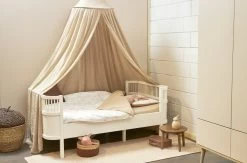 Meyco - Dekbedovertrek Ledikant - Branches - Sand - 100x135cm -Beddengoed winkel 1200x792