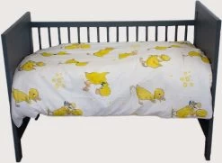 Decoware® Ledikant Dekbedovertrek Eendjes - Katoen Renforce - 100x135 Cm - 40x60 Cm