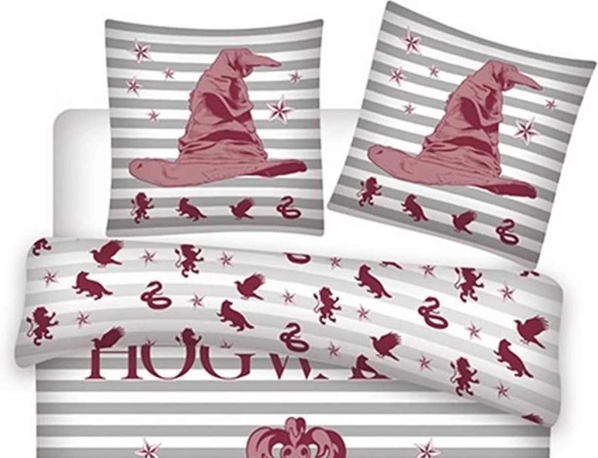 Harry Potter Dekbedovertrek Sorting Hat - Eenpersoons - 140 X 200 Cm - Polyester 4 Harry Potter Dekbedovertrek Sorting Hat - Eenpersoons - 140 X 200 Cm - Polyester - Afbeelding 4