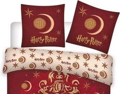 Harry Potter - Dekbedovertrek - Eenpersoons - 140 X 200 Cm - Rood -Beddengoed winkel 1200x944