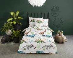 Good Morning Kids Dekbedovertrek Dino-Ledikant (100 X 135 Cm) -Beddengoed winkel 1200x959 1
