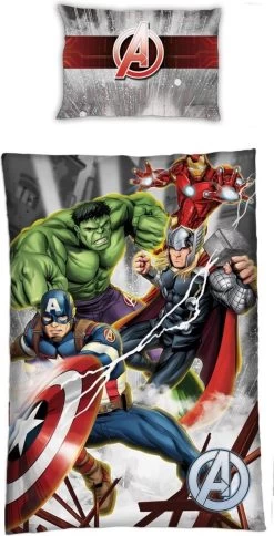 Marvel Avengers Dekbedovertrek Lightning - Eenpersoons - 140 X 200 - Polyester