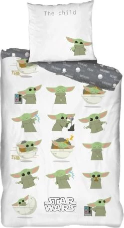 Star Wars Dekbedovertrek Mandalorian - Eenpersoons - 140 X 200 Cm - Polyester