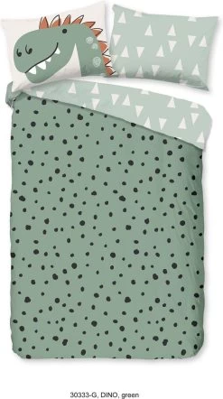 Good Morning Kids Dekbedovertrek Dino-Ledikant (100 X 135 Cm) -Beddengoed winkel 671x1200 1