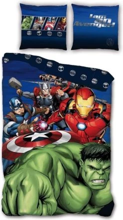 Marvel Avengers Dekbedovertrek Hulk - Eenpersoons - 140 X 200 Cm - Polyester