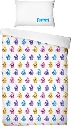 Fortnite Llama - Dekbedovertrek - Eenpersoons - 140 X 200 Cm - Multi -Beddengoed winkel 677x1200 3