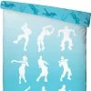 Fortnite Shuffle Blauw - Dekbedovertrek - Eenpersoons - 140 X 200 Cm - Blauw/Wit