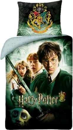 Harry Potter Dekbedovertrek Lumos - Eenpersoons - 140 X 200 Cm - Katoen