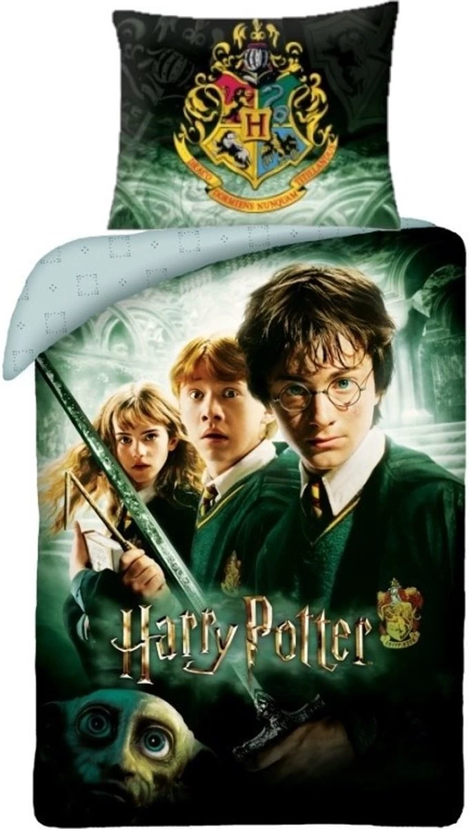 Harry Potter Dekbedovertrek Lumos - Eenpersoons - 140 X 200 Cm - Katoen 1 Harry Potter Dekbedovertrek Lumos - Eenpersoons - 140 X 200 Cm - Katoen
