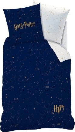 Harry Potter Dekbedovertrek Iconic - Eenpersoons - 140 X 200 Cm - Katoen