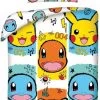 Pokémon Dekbedovertrek Starters - Eenpersoons - 140 X 200 Cm - Katoen