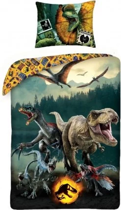 Jurassic World Jurasic World Dekbedovertrek Danger - Eenpersoons - 140 X 200 Cm - Katoen