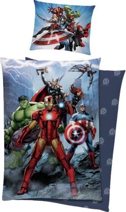 Marvel Dekbedovertrek Avengers Junior 140 X 200/90 Cm Katoen