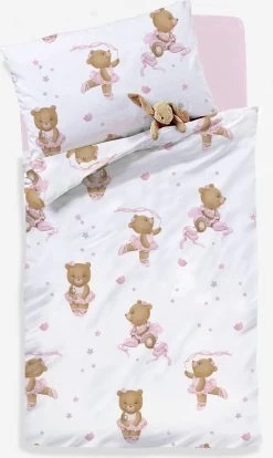 Decoware® Ledikant Dekbedovertrek Ballerina Beer - Katoen Renforce - 100x135 Cm - 40x60 Cm -Beddengoed winkel 716x1200 2