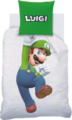 Super Mario Dekbedovertrek Figures - Eenpersoons - 140 X 220 Cm - Katoen