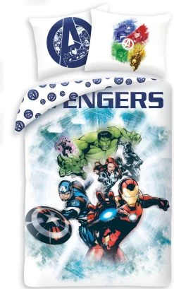 Marvel Avengers Dekbedovertrek Team - Eenpersoons - 140 X 200 Cm - Katoen