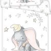 Disney Dumbo BABY Dekbedovertrek, Stars - 100 X 135 Cm - Katoen