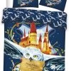 Harry Potter Hedwig Dekbedovertrek - Eenpersoons - 140 X 200 Cm - Polyester