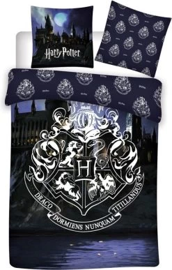 Harry Potter Dekbedovertrek Dark - Lits Jumeaux - 240 X 220 Cm - Katoen