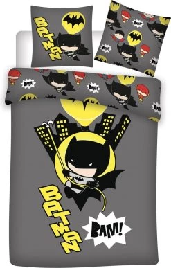 Batman Dekbedovertrek BAM! - Eenpersoons - 140 X 200 Cm - Polyester