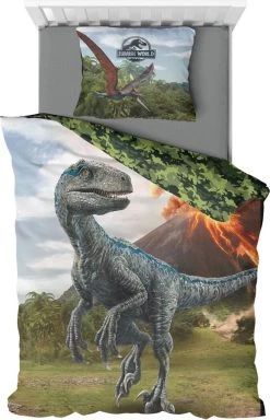 Jurassic World Dekbedovertrek T-Rex - Eenpersoons - 140 X 200 Cm - Polyester