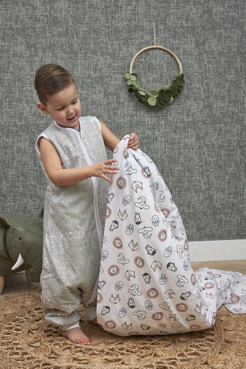 Meyco Animal Dekbedovertrek Peuter - 120x150 Cm 2 Meyco Animal Dekbedovertrek Peuter - 120x150 Cm - Afbeelding 2