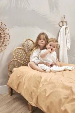 Meyco Uni Dekbedovertrek Peuter - Camel/Warm Sand - 120x150cm -Beddengoed winkel 800x1200 3