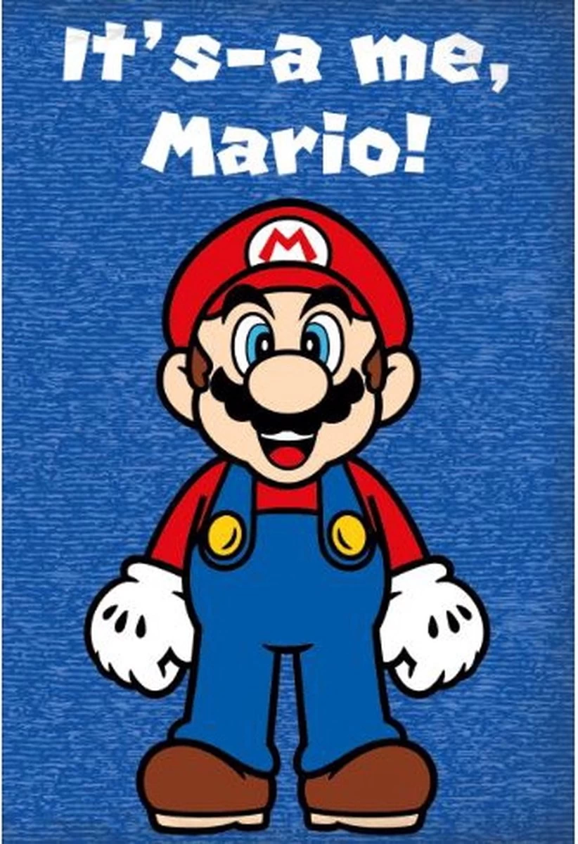 Super Mario Dekbedovertrek - Eenpersoons - 140x200 Cm - Katoen 2 Super Mario Dekbedovertrek - Eenpersoons - 140x200 Cm - Katoen - Afbeelding 2