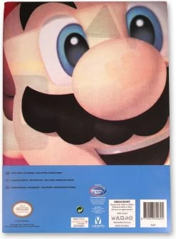 Nintendo Dekbedovertrek Grey - 140x200 - 100% Katoen - Multicolor - Dekbedovertrek Kinderen -Beddengoed winkel 882x1200