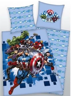 Avengers Dekbedovertrek 140 X 200 Centimeter - Marvel Avenger Dekbed Eenpersoons Met 1 Kussensloop