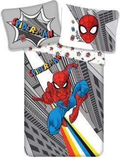 Spider-Man SpiderMan Dekbedovertrek Pop - Eenpersoons - 140 X 200 Cm - Katoen