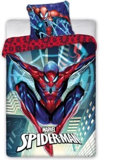 Marvel Ultimate Spiderman Dekbed - Eenpersoons - Spider-Man Dekbedovertrek
