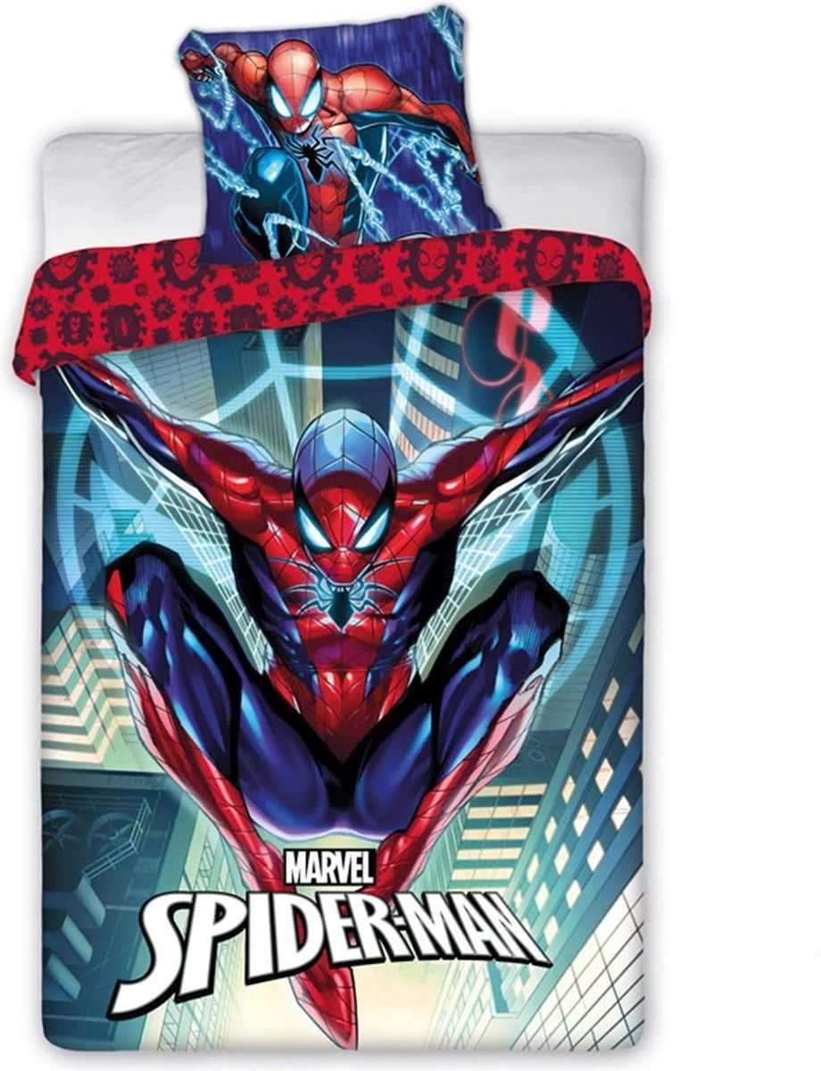 Marvel Ultimate Spiderman Dekbed - Eenpersoons - Spider-Man Dekbedovertrek 1 Marvel Ultimate Spiderman Dekbed - Eenpersoons - Spider-Man Dekbedovertrek
