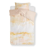 Kayori Echi Dekbedovertrek Van Katoensatijn 200TC Inclusief Kussensloop Geel 172001000231142