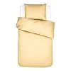 Essenza Minte Dekbedovertrek Van Katoensatijn 300TC Exclusief Kussensloop Lichtgeel 597501002430242