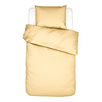 Essenza Minte Dekbedovertrek Van Katoensatijn 300TC Exclusief Kussensloop Lichtgeel 597501002430242
